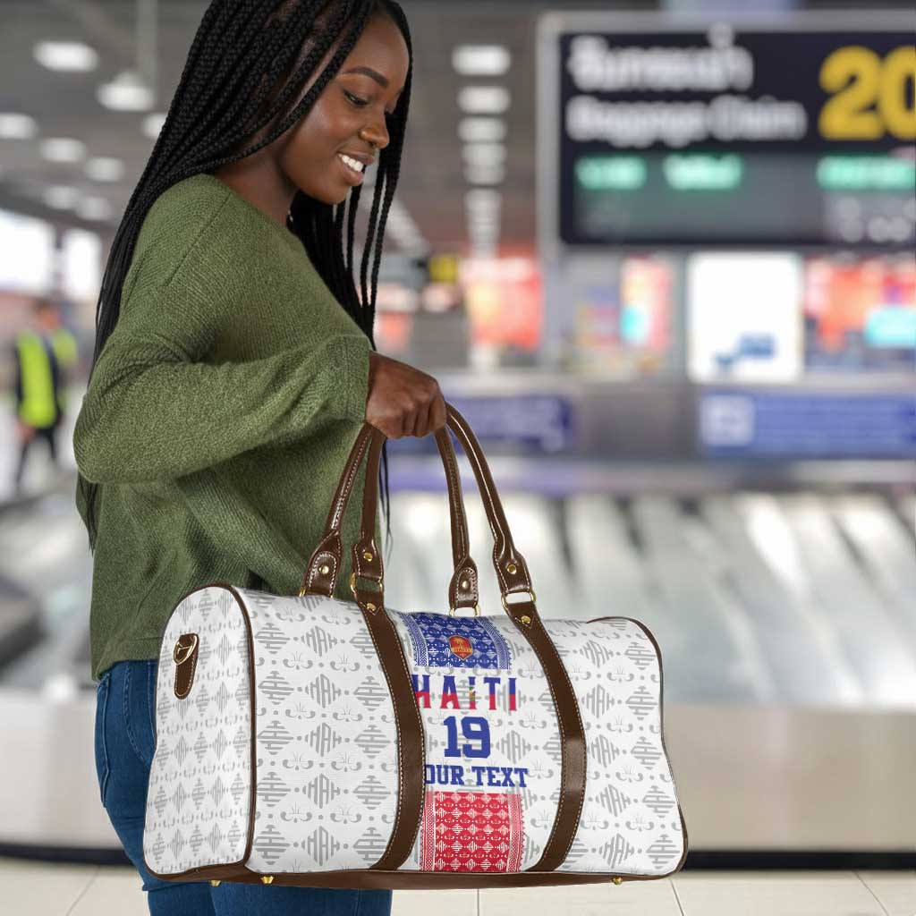 Custom Afro-Haitians Football Travel Bag National Flag Design