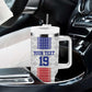 Custom Afro-Haitians Football Tumbler With Handle National Flag Design - African Pride