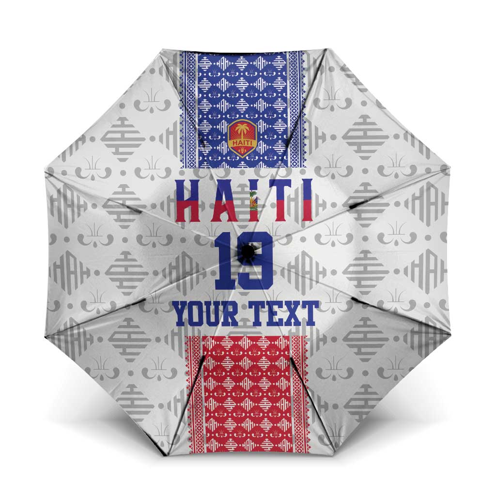 Custom Afro-Haitians Football Umbrella National Flag Design
