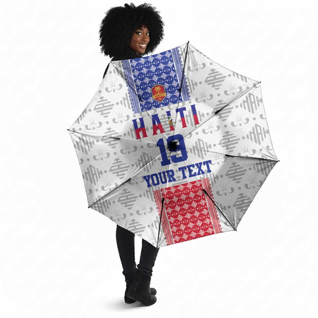 Custom Afro-Haitians Football Umbrella National Flag Design
