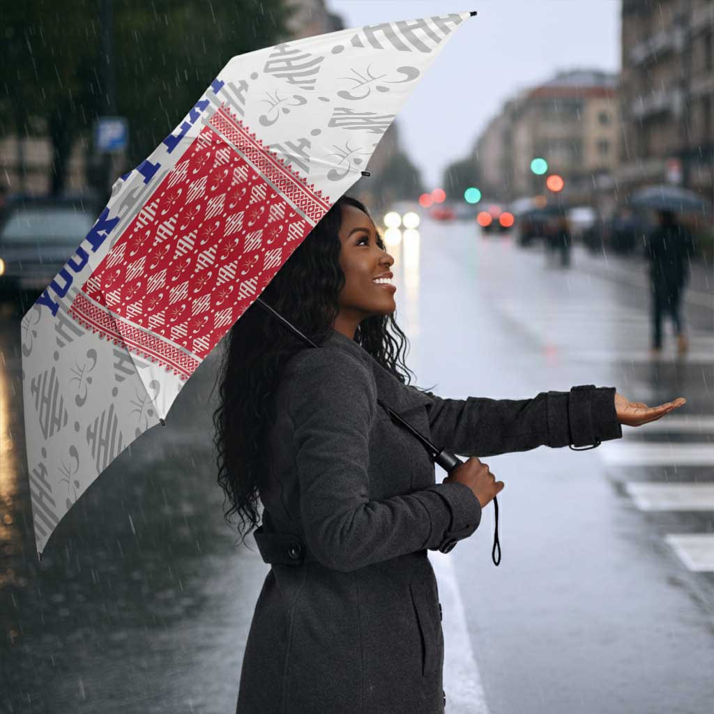 Custom Afro-Haitians Football Umbrella National Flag Design