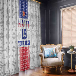 Custom Afro-Haitians Football Window Curtain National Flag Design - African Pride