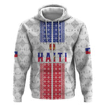 Custom Afro-Haitians Football Zip Hoodie National Flag Design - African Pride