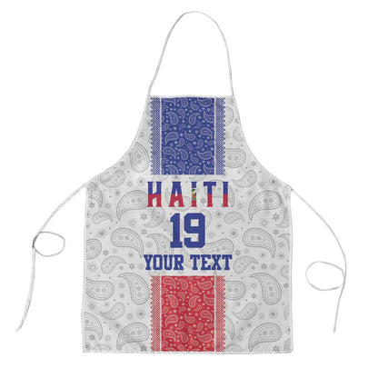 Custom Afro-Haitians Football Apron Paisley Flag Pattern Design