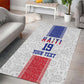 Custom Afro-Haitians Football Area Rug Paisley Flag Pattern Design - African Pride