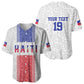 Custom Afro-Haitians Football Baseball Jersey Paisley Flag Pattern Design LT19