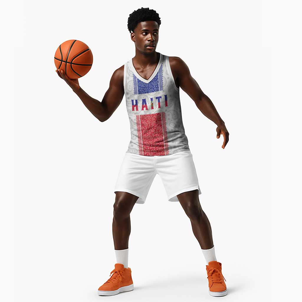 Custom Afro-Haitians Football Basketball Jersey Paisley Flag Pattern Design - African Pride