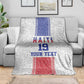 Custom Afro-Haitians Football Blanket Paisley Flag Pattern Design - African Pride
