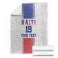 Custom Afro-Haitians Football Blanket Paisley Flag Pattern Design - African Pride