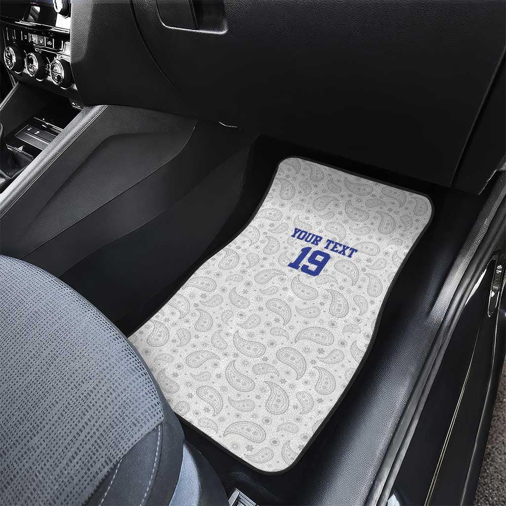 Custom Afro-Haitians Football Car Mats Paisley Flag Pattern Design - African Pride