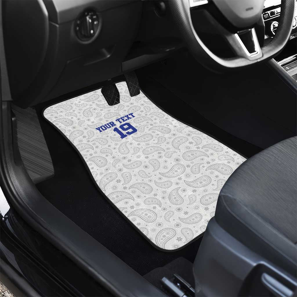 Custom Afro-Haitians Football Car Mats Paisley Flag Pattern Design - African Pride