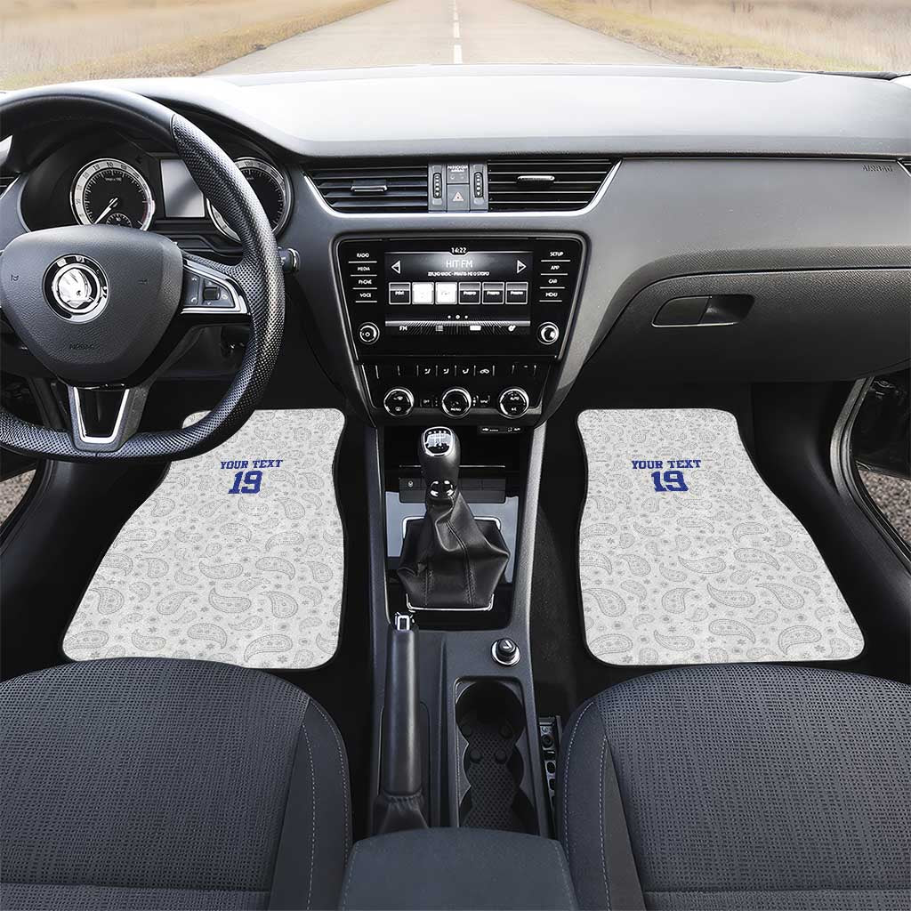 Custom Afro-Haitians Football Car Mats Paisley Flag Pattern Design - African Pride