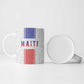 Custom Afro-Haitians Football Ceramic Mug Paisley Flag Pattern Design