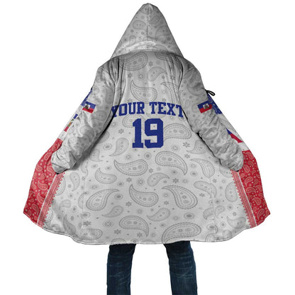 Custom Afro-Haitians Football Cloak Paisley Flag Pattern Design