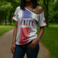 Custom Afro-Haitians Football Cross Shoulder Shirt Paisley Flag Pattern Design