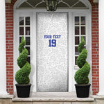 Custom Afro-Haitians Football Door Cover Paisley Flag Pattern Design