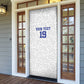 Custom Afro-Haitians Football Door Cover Paisley Flag Pattern Design