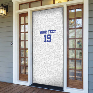 Custom Afro-Haitians Football Door Cover Paisley Flag Pattern Design