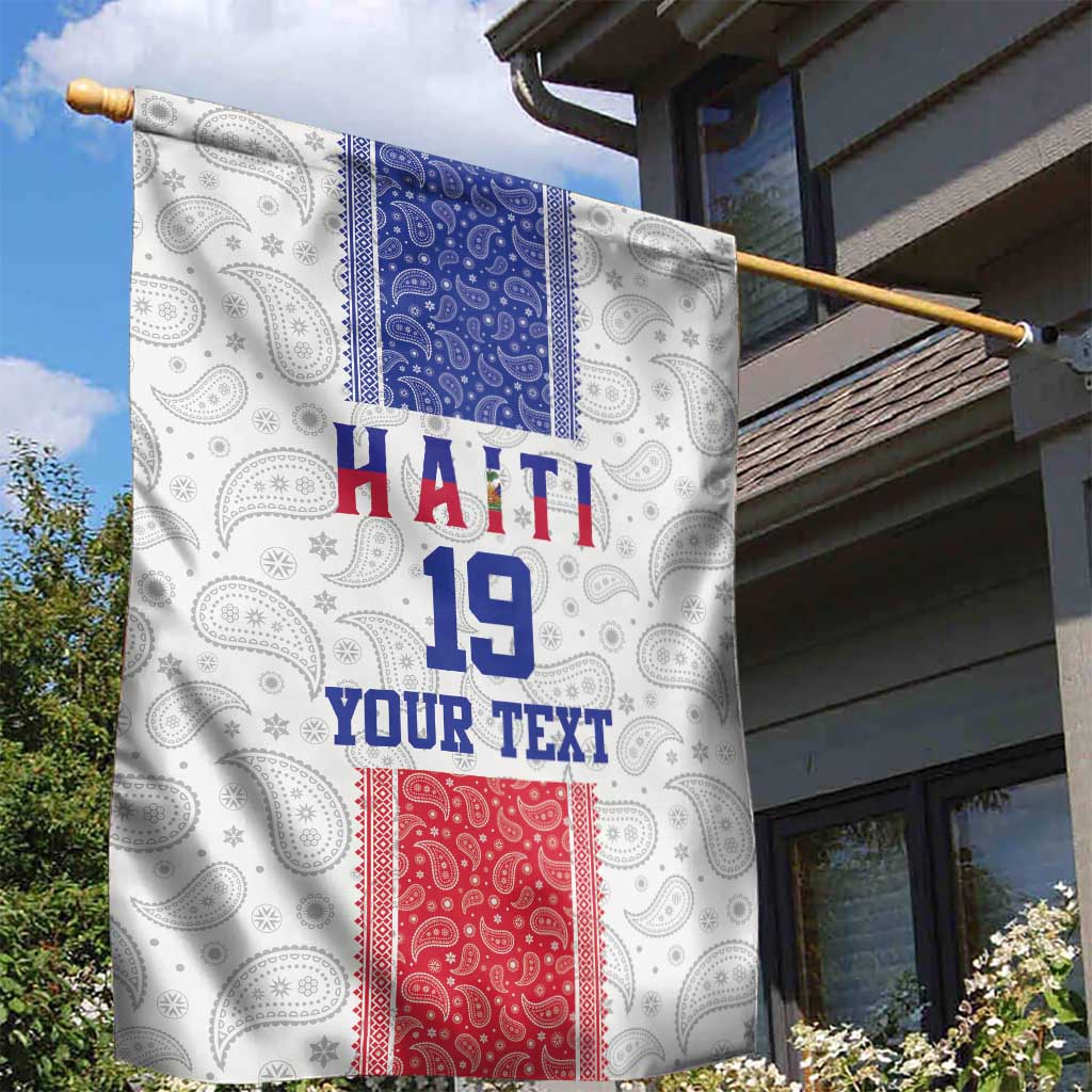 Custom Afro-Haitians Football Garden Flag Paisley Flag Pattern Design - African Pride