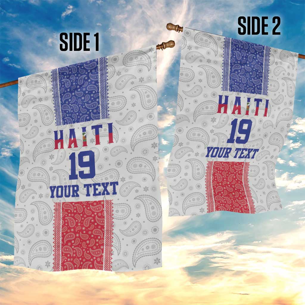 Custom Afro-Haitians Football Garden Flag Paisley Flag Pattern Design - African Pride