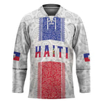 Custom Afro-Haitians Football Hockey Jersey Paisley Flag Pattern Design