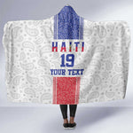 Custom Afro-Haitians Football Hooded Blanket Paisley Flag Pattern Design - African Pride