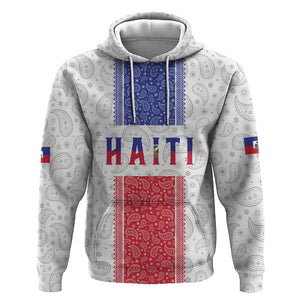 Custom Afro-Haitians Football Hoodie Paisley Flag Pattern Design - African Pride