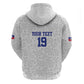Custom Afro-Haitians Football Hoodie Paisley Flag Pattern Design - African Pride