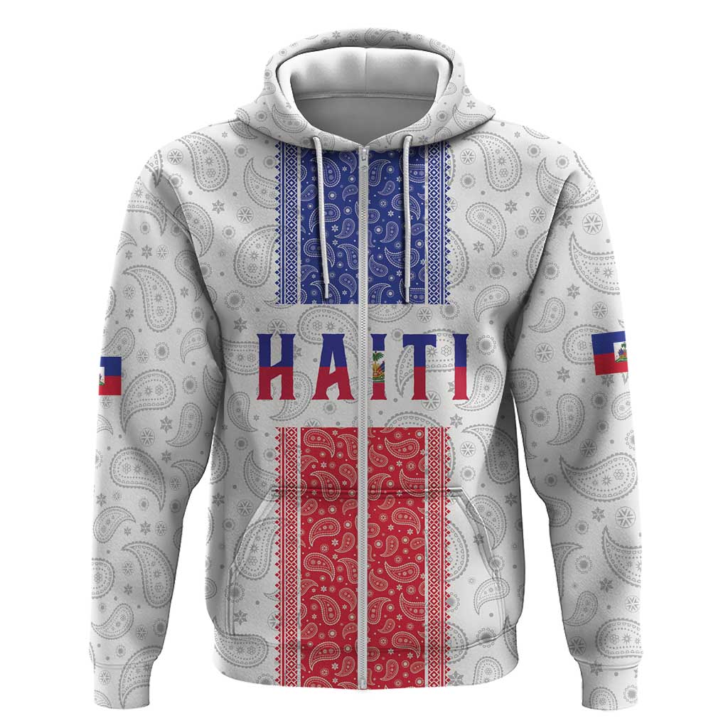 Custom Afro-Haitians Football Hoodie Paisley Flag Pattern Design - African Pride