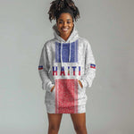 Custom Afro-Haitians Football Hoodie Dress Paisley Flag Pattern Design - African Pride