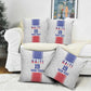 Custom Afro-Haitians Football Pillow Cover Paisley Flag Pattern Design