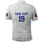 Custom Afro-Haitians Football Polo Shirt Paisley Flag Pattern Design LT19