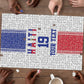 Custom Afro-Haitians Football Puzzle Paisley Flag Pattern Design