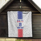 Custom Afro-Haitians Football Quilt Paisley Flag Pattern Design - African Pride