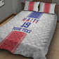 Custom Afro-Haitians Football Quilt Bed Set Paisley Flag Pattern Design - African Pride