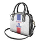 Custom Afro-Haitians Football Shoulder Handbag Paisley Flag Pattern Design - African Pride