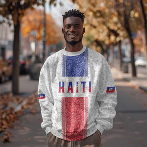 Custom Afro-Haitians Football Sweatshirt Paisley Flag Pattern Design - African Pride