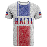 Custom Afro-Haitians Football T shirt Paisley Flag Pattern Design LT19