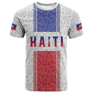 Custom Afro-Haitians Football T shirt Paisley Flag Pattern Design LT19