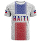 Custom Afro-Haitians Football T shirt Paisley Flag Pattern Design LT19