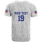 Custom Afro-Haitians Football T shirt Paisley Flag Pattern Design LT19