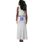 Custom Afro-Haitians Football Tank Maxi Dress Paisley Flag Pattern Design - African Pride