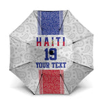 Custom Afro-Haitians Football Umbrella Paisley Flag Pattern Design