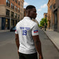 Custom Afro-Haitians Football Zipper Polo Shirt Paisley Flag Pattern Design