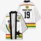 Custom World Football 2026 Ghana Kimono Black Star Adinkra Heritage White Version