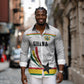 Custom World Football 2026 Ghana Long Sleeve Button Shirt Black Star Adinkra Heritage White Version