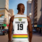 Custom World Football 2026 Ghana Men Tank Top Black Star Adinkra Heritage White Version