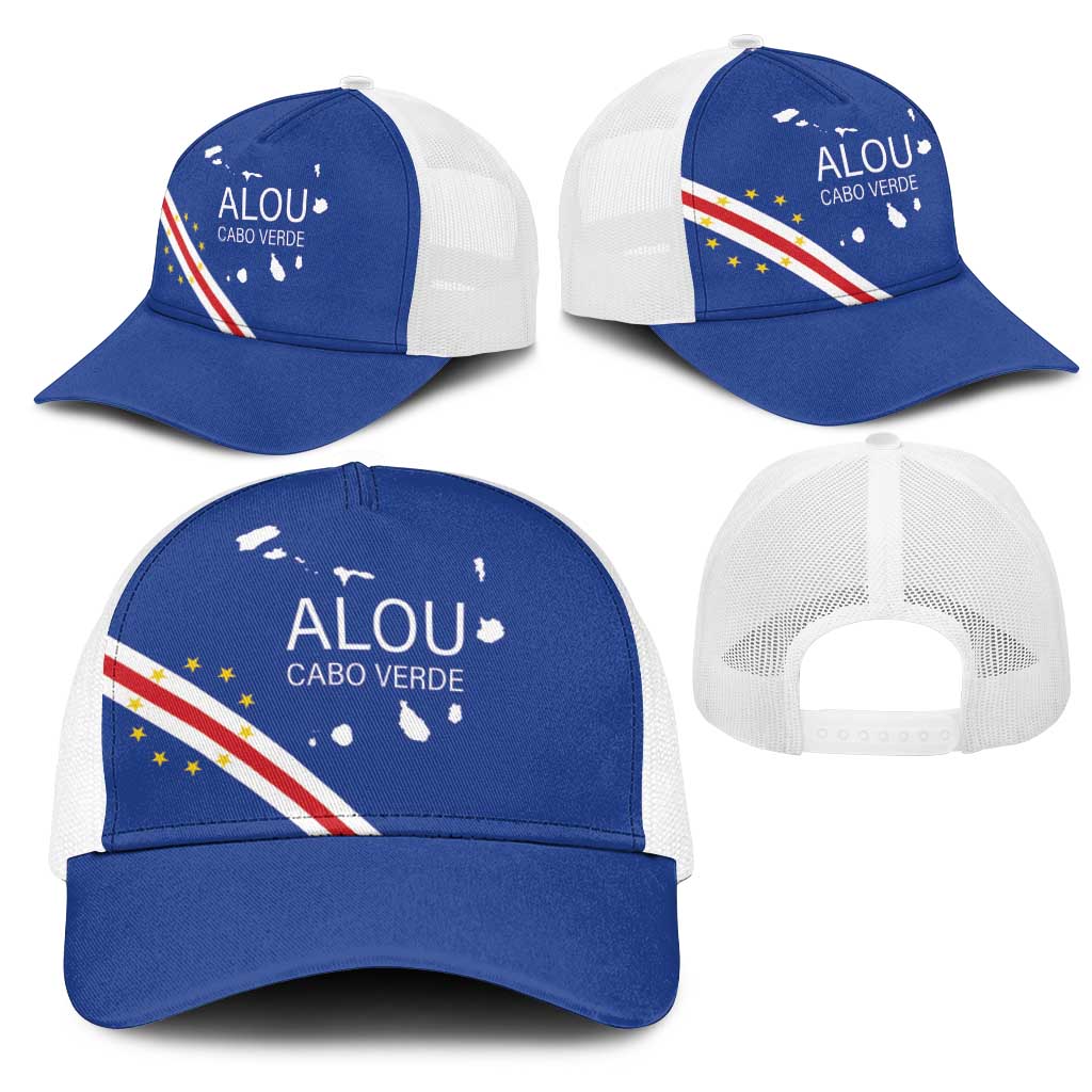 Alou Cabo Verde Football Baseball Net Cap Island Map Flag Pride