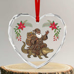 Mali Christmas Glass Ornament Santa Nile Crocodile