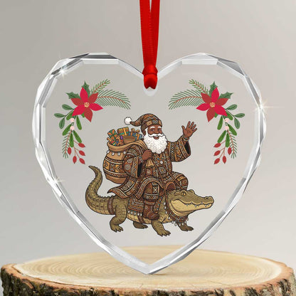Mali Christmas Glass Ornament Santa Nile Crocodile